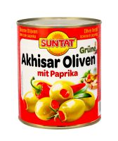 Grne Oliven m. Paprika 12x850ml Dose