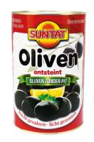 Schwarze Oliven entsteint 18/20 6x5kg, Dose